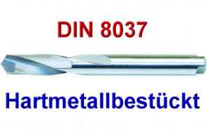 ORION Hartmetall-Spiralbohrer DIN 8037 zyl 8,5 mm für 