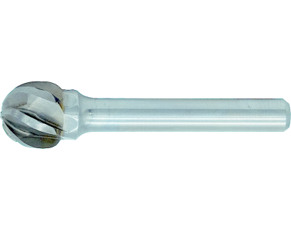 Hartmetall Frässtift mit Alu-Verzahnung Form D Kugel 3,00 mm
