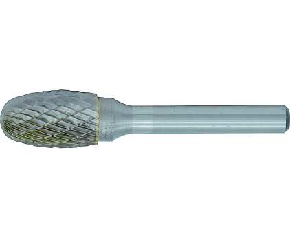 Hartmetall Frässtift mit Kreuzverzahnung Form E Tropfen 3,00 mm