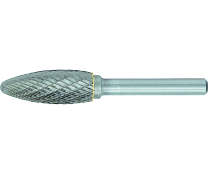 Hartmetall Frässtift mit Kreuzverzahnung Form H Flamme 3,00 mm