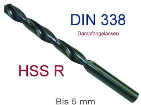 Spiralbohrer Din 338 NR HSSR 4 mm