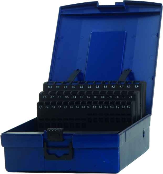 Bohrerkassette LEER für 19 Bohrer 1-10 mm Bohrermagazin Metallkassette schwarz 