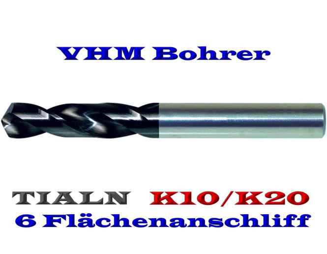 ORION Vollhartmetall-TIALN Bohrer UNI Durchmesser 11,5 