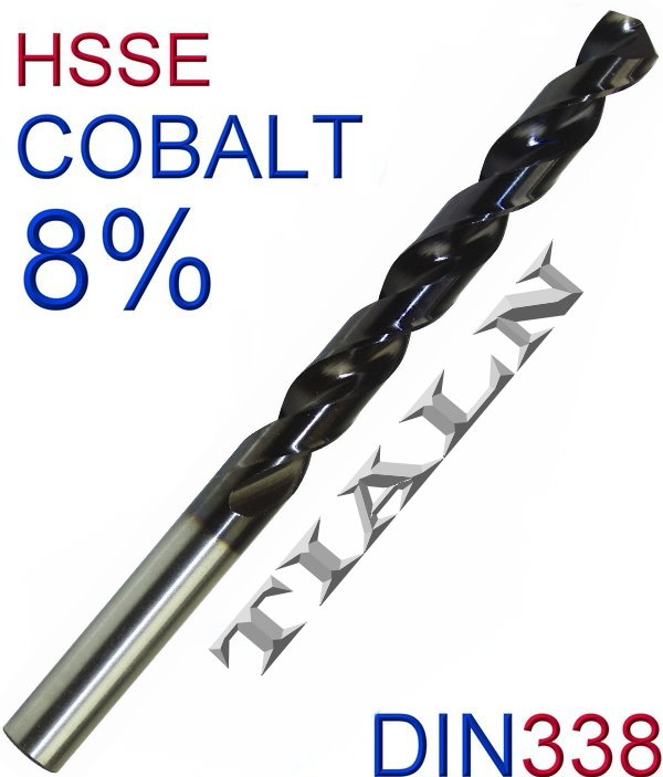 Bohrer Metall Stahl Edelstahl HSS 8% Kobalt DIN338 2.5 A 7.5 